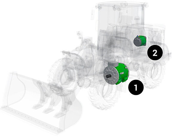 Traction- und Hydraulikmotoren für Baumaschinen