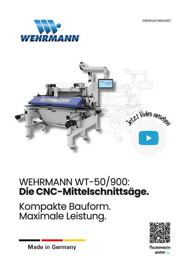 WEHRMANN CNC-Mittelschnittsäge WT-50/900