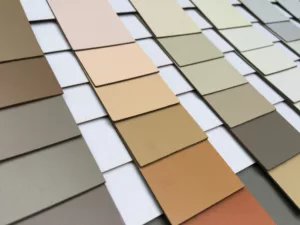 Colour fan of HPL samples