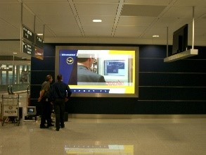 LED-Videowall Flughafen München