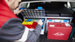 Servicetechniker im Einsatz beim Kunden