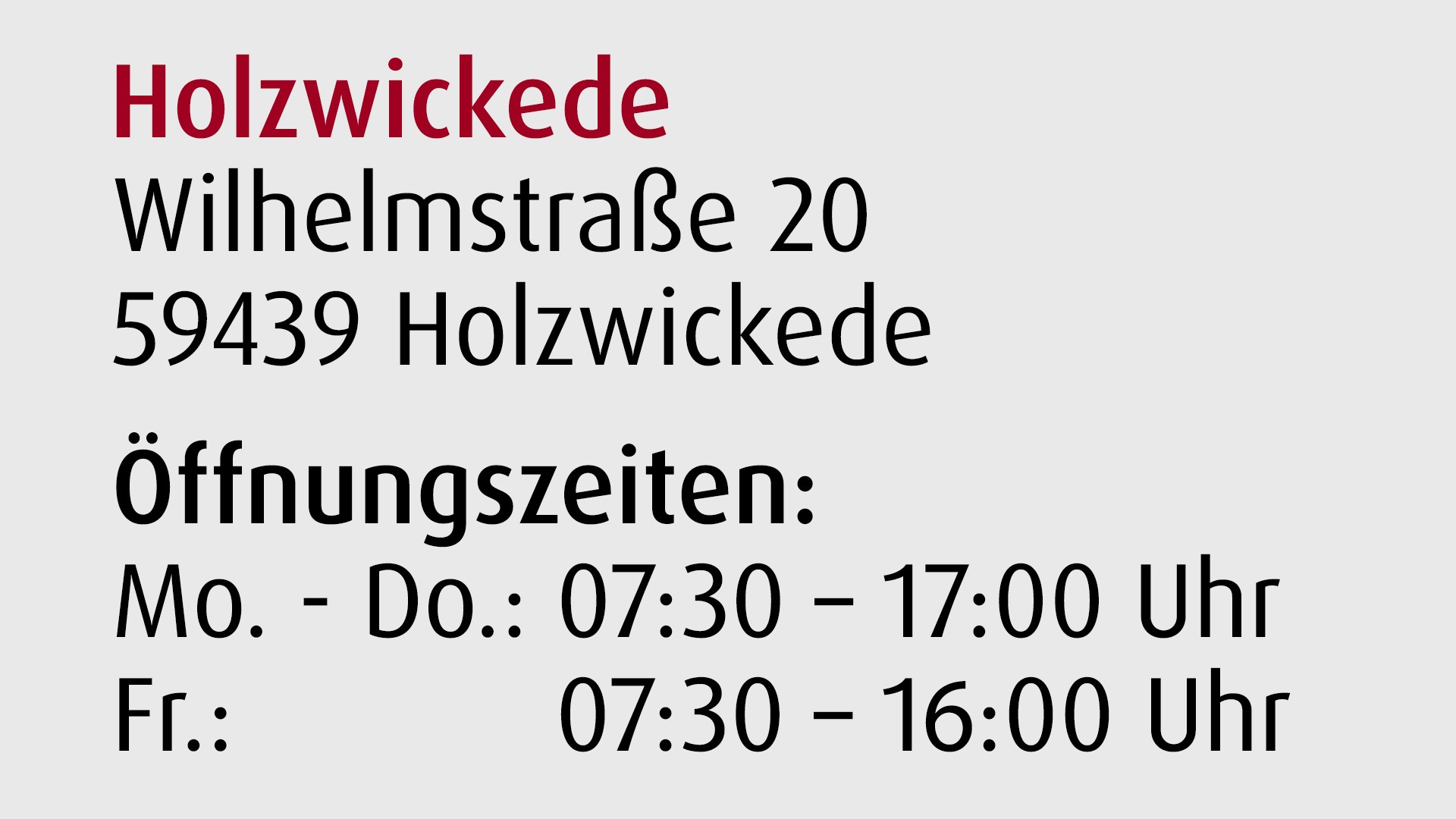 Standort Holzwickede