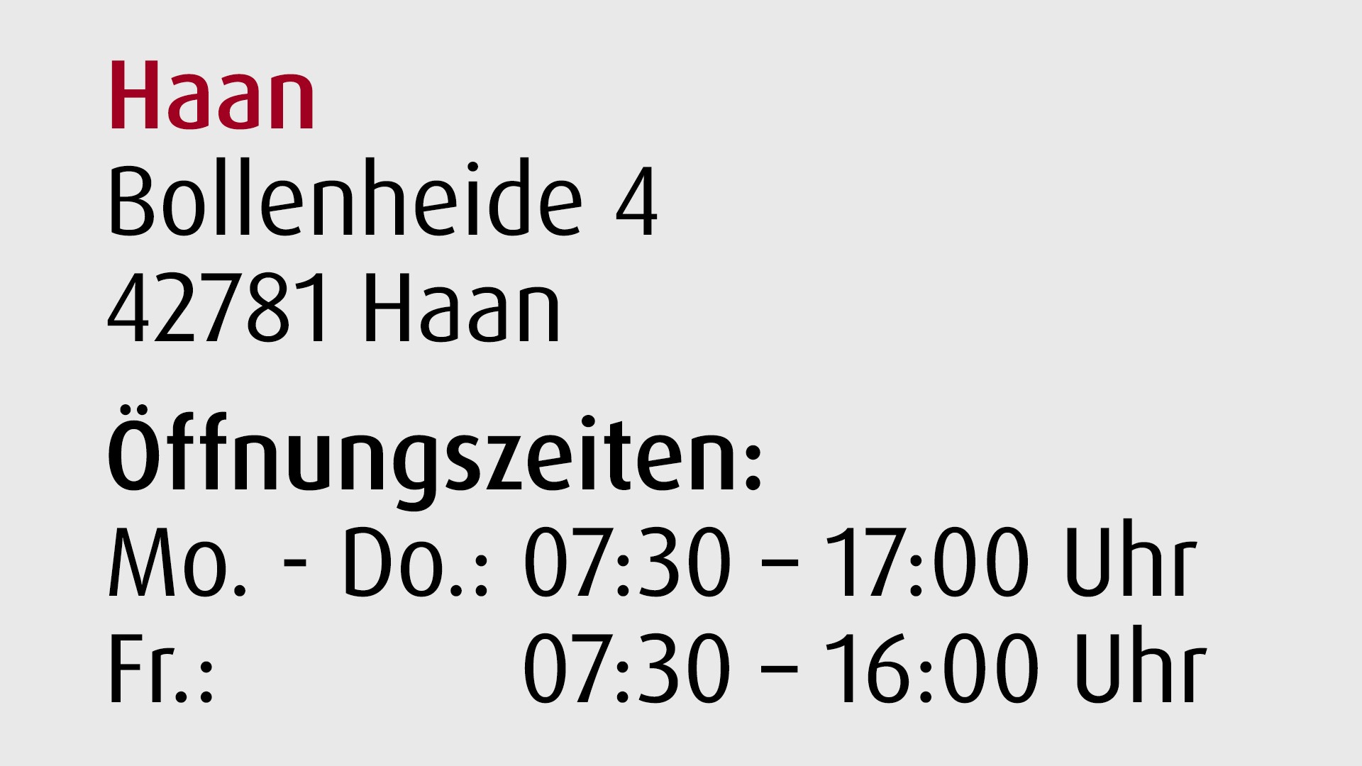 Standort Haan