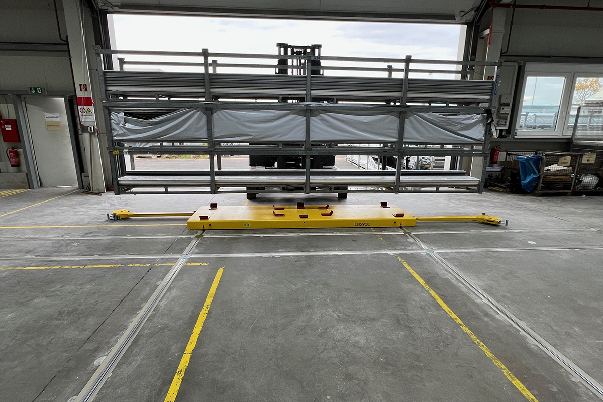 LOXrail®-Transportgerät im Einsatz