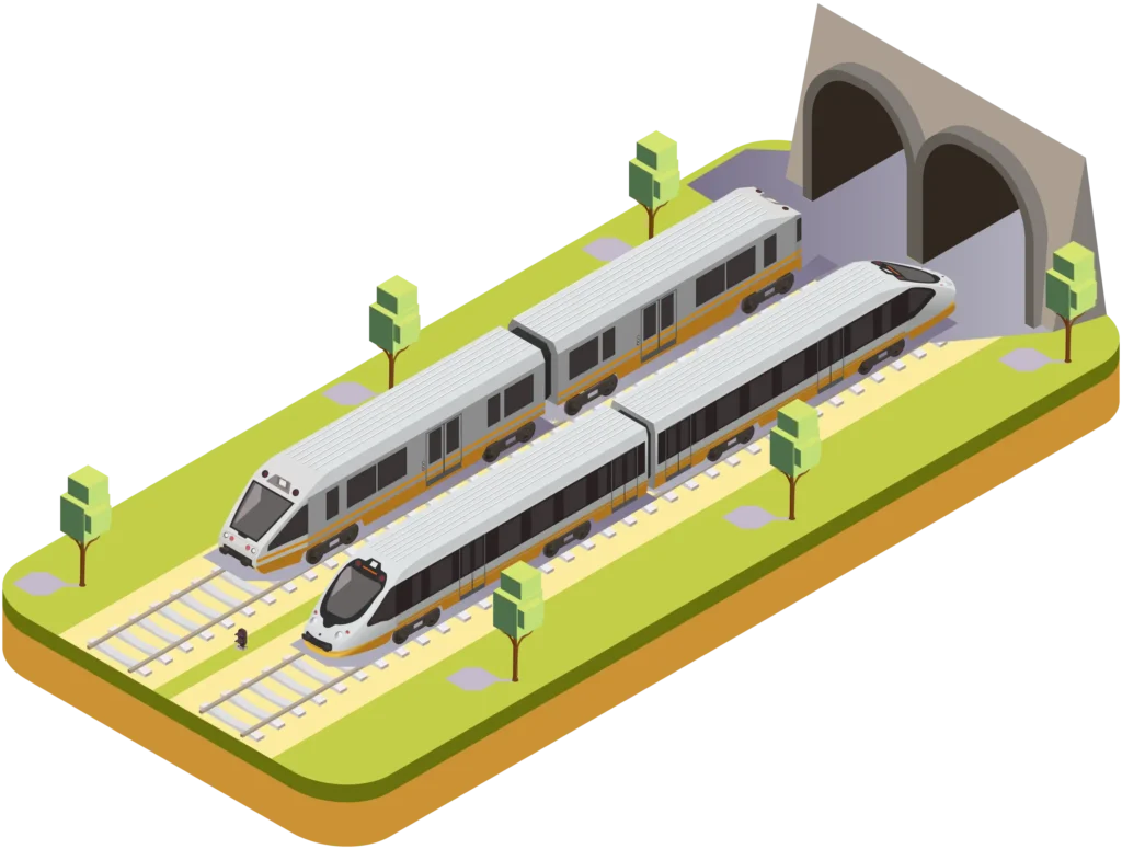 Schienenfahrzeug mit Sirail-Elektrik
