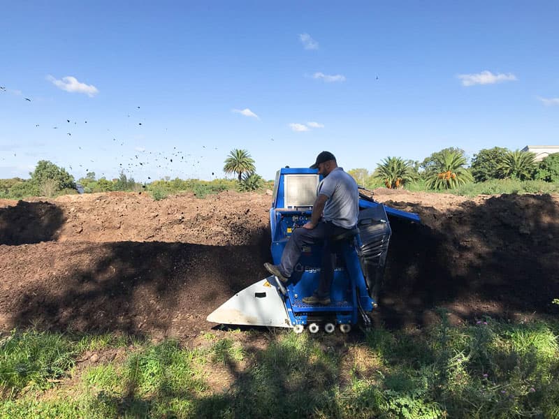 Compost turners for individual requirements