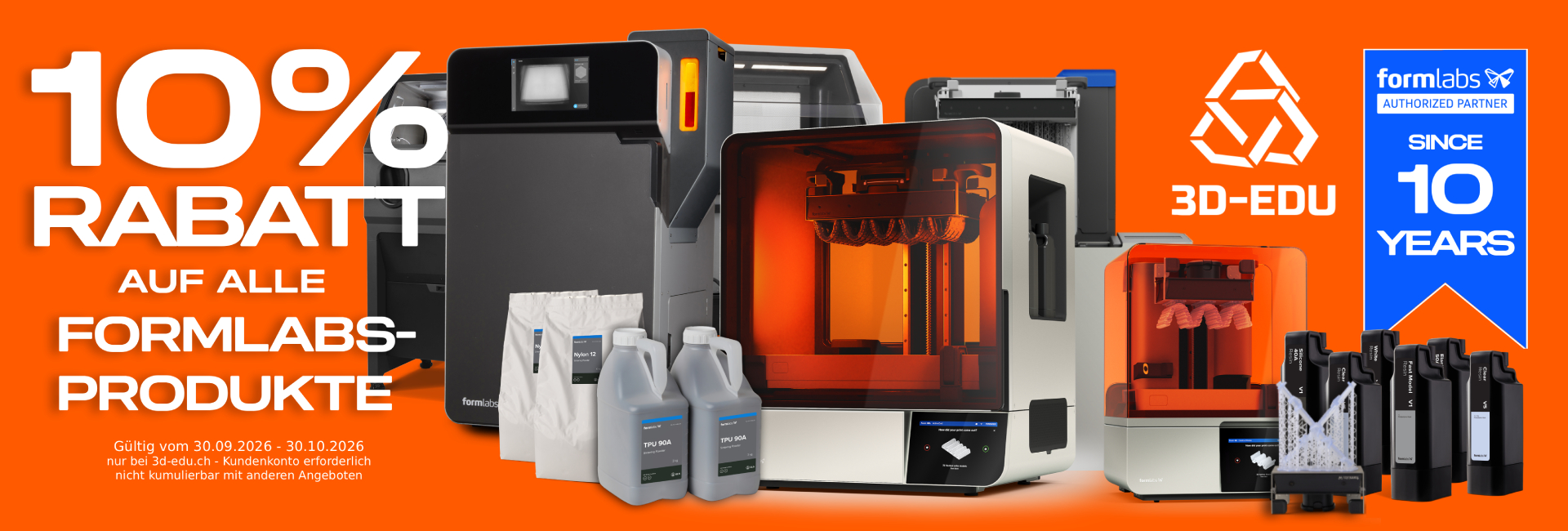 Angebot mit 10% Rabatt – 10 Jahre Formlabs