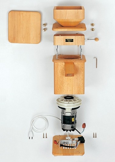 Innenleben einer hawos Getreidemühle