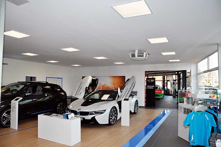 Trockenbauwand und Deckengestaltung, BMW Tekken Leer