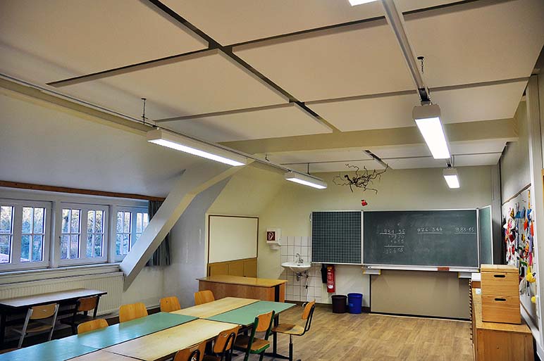 Trockenbauwand und Akustikdecke, Grundschule Jemgum